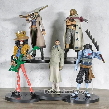 

Hot Anime One Piece The Grandline Lady Man Brook Nico Robin Arlong Vergo Yasopp Fighter PVC Action Figures toy