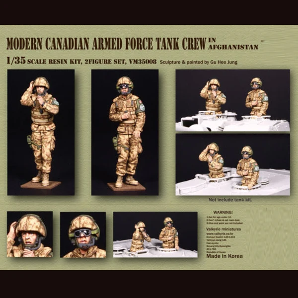 1/35 Современная команда танков Канадской Армии в Афганистане набор из смолы для