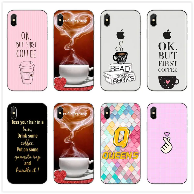 

Coffee queen beauty case for coque iphone xr for iphone x case 7 8 6s plus 6 5 5s se x xs max xr but first coffee hard pc cover