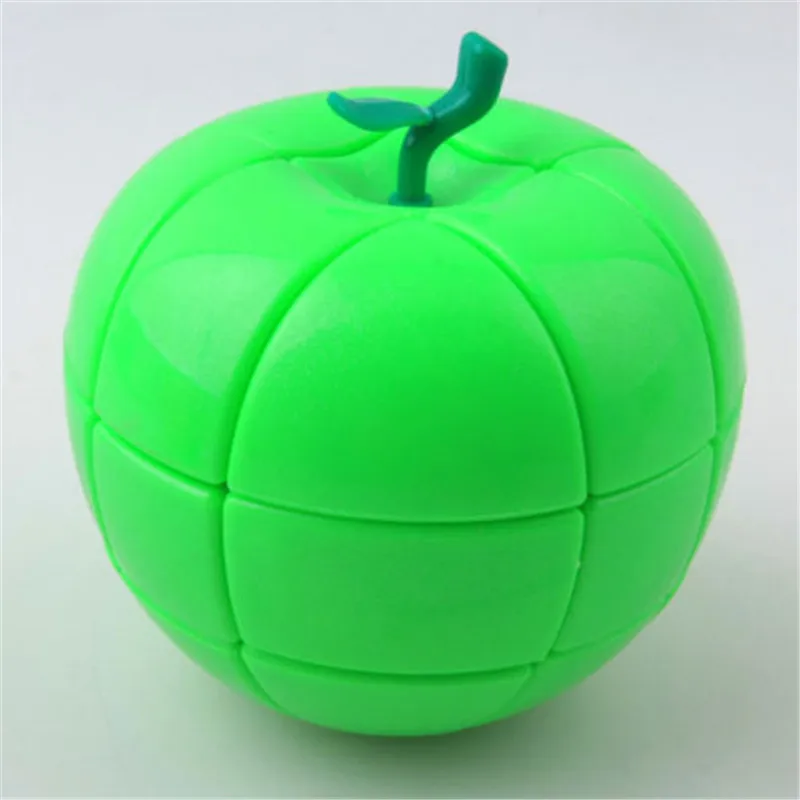 YJ 3X3x3 Apple Fruit волшебный куб головоломка детский Интеллектуальный подарок быстрый ультра-Гладкий кубар-Рубик на скорость детские игрушки