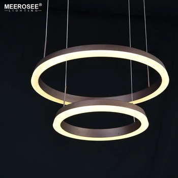 

Simple Modern Acrylic Pendant Lighting 2 Rings Decorative Hanging Lamp LED Luminaires Light For Coffee Shop Lamparas de techo