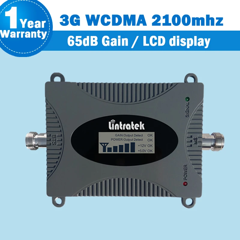 Lintratek UMTS 2100 мГц мобильный телефон усилитель сигнала 3g WCDMA (1) сети повторитель GSM с