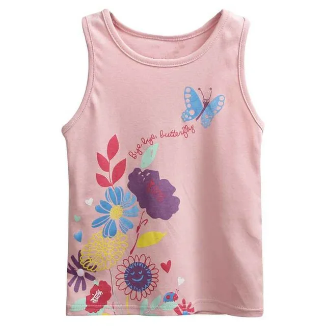Vidmid для девочек одежда без рукавов; Детские хлопковые летние футболки для грудничков футболки топы для девочек; K6273 футболка с цветочным принтом; костюмы детская одежда топы