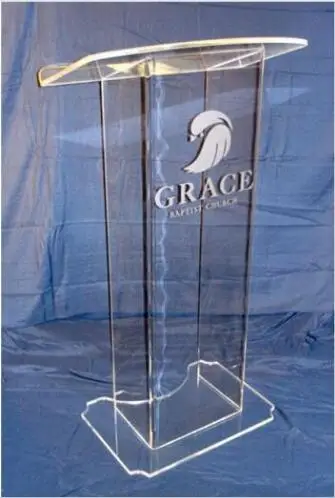 

Free Shipping lectern Transparent Acrylic Podiums Lecterns And Pulpi Modern Design Simple Firm Cheap Acrylic Lectern