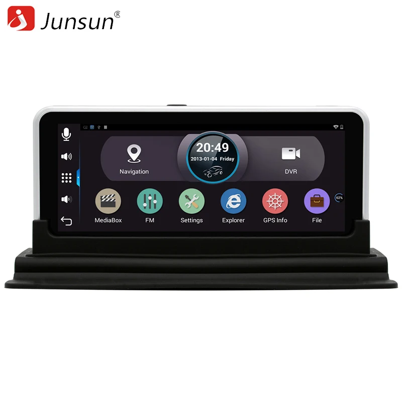 imágenes para Junsun 6.5 "DVR del coche de visión Trasera de Navegación GPS Android 4.4 con la Cámara DVR Grabadora de FM WIFI Sat nav Navigator cámara de visión Trasera imágenes para Junsun 6.5 "DVR del coche de visión Trasera de Navegación GPS Android 4.4 con la Cámara DVR Grabadora de FM WIFI Sat nav Navigator cámara de visión Trasera