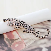 El encanto de la personalidad del leopardo broche accesorios de joyería de marca de alta calidad