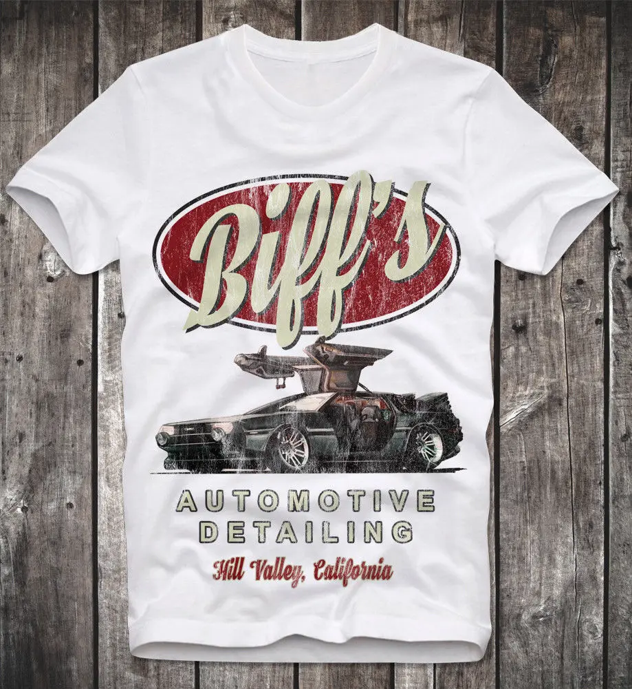 

T Shirt Biff'S Automotive Detailing Back To The Future In Die Zukunft Doc 100% Cotton Short Sleeve O Neck Tops Tee Shirts Print