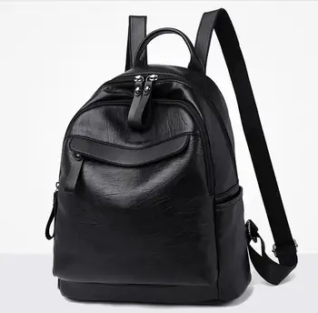 

Backpack New PU Backpack Fashion Lady Travel Bag Female School Bag