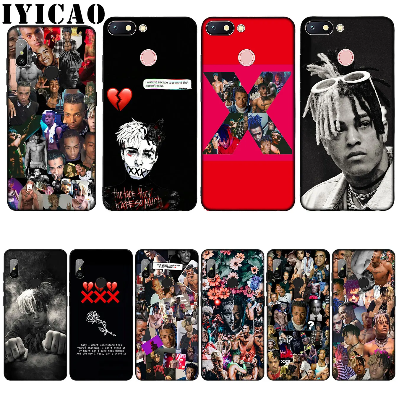 Лидер продаж модный силиконовый мягкий чехол IYICAO XXXTentacion для Xiaomi Redmi 6A 5A Note 7 4 4X 5 Plus