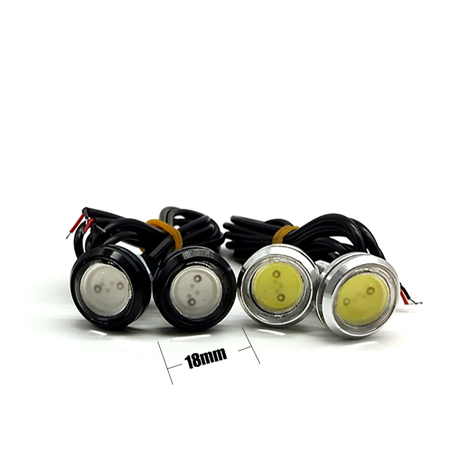 2pcs 18/23 MM Led Eagle Eye DRL Daytime Running Lights Source Backup Reversing Parking Signal Waterproof Lamps For Toyata Cj