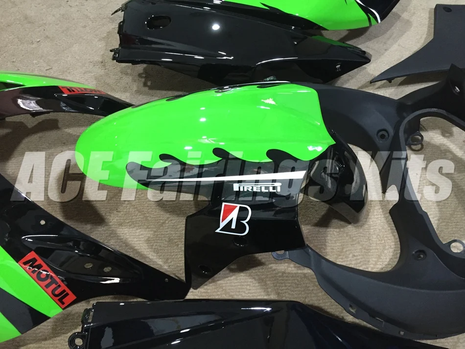 Комплект обтекателей ABS для Kawasaki Ninja 250R EX250 ZXR250 2008- 08 09 10 11 12 13 14 15 набор обтекателей(литьевая форма