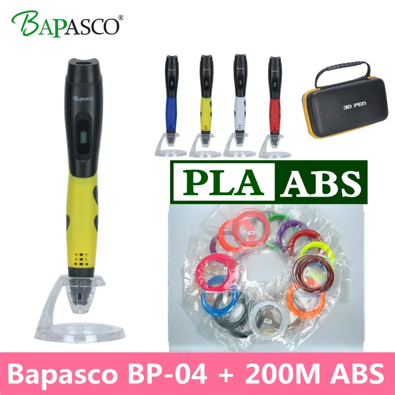 

Bpasco 3D Pen+200Meter(20Color)+Mutile-Function Box+Adapter+USB Line 3D Printing Pen Kids Best DIY Gift Pen 3D Modle 3D Doodler