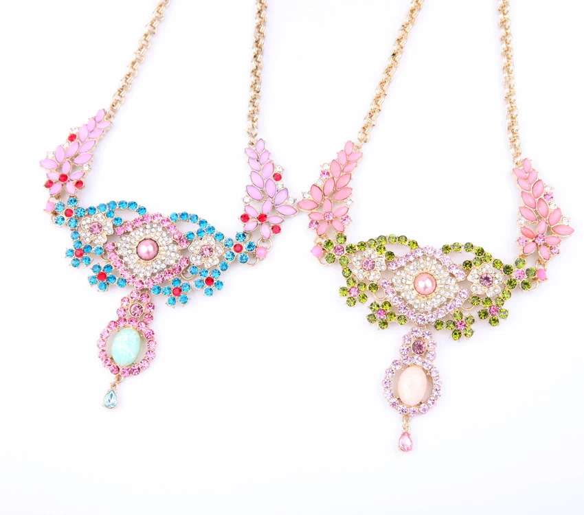 

Fashion Women Jewelry Romantic Cute Necklace For Girls Wedding Elegant Crystal Choker&Pendant Necklace Female Accessories