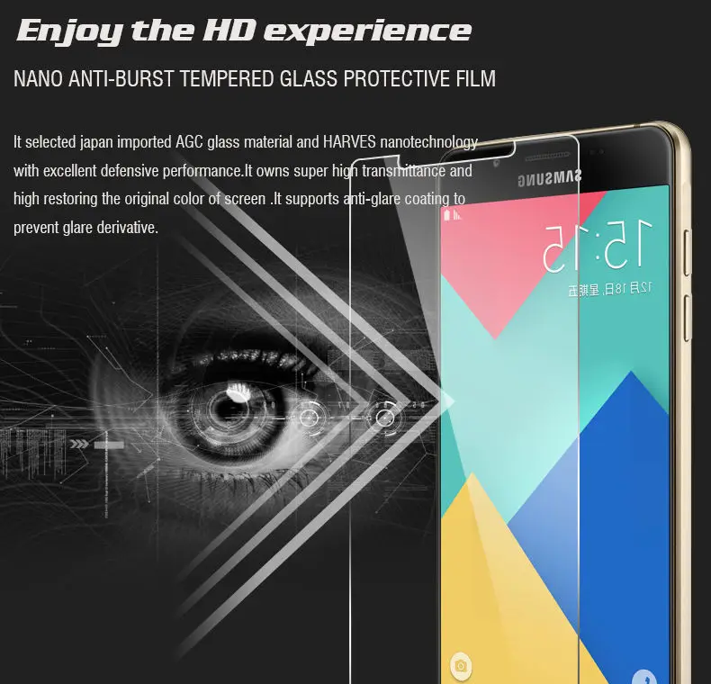 Samsara новый дизайн 9H 0 26 мм Премиум Закаленное стекло пленка для Samsung Galaxy A3 A5 A7 J3 J5 J7