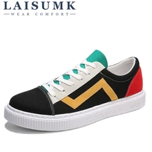 2019 LAISUMK New Spring Summer Comfortable Casual Shoes Mens Canvas Shoes For Men Lace-Up Brand Fashion Flat Loafers Shoes heinrich new arrival spring summer comfortable casual shoes mens lace up canvas shoes brand fashion flat loafers shoes schuhe