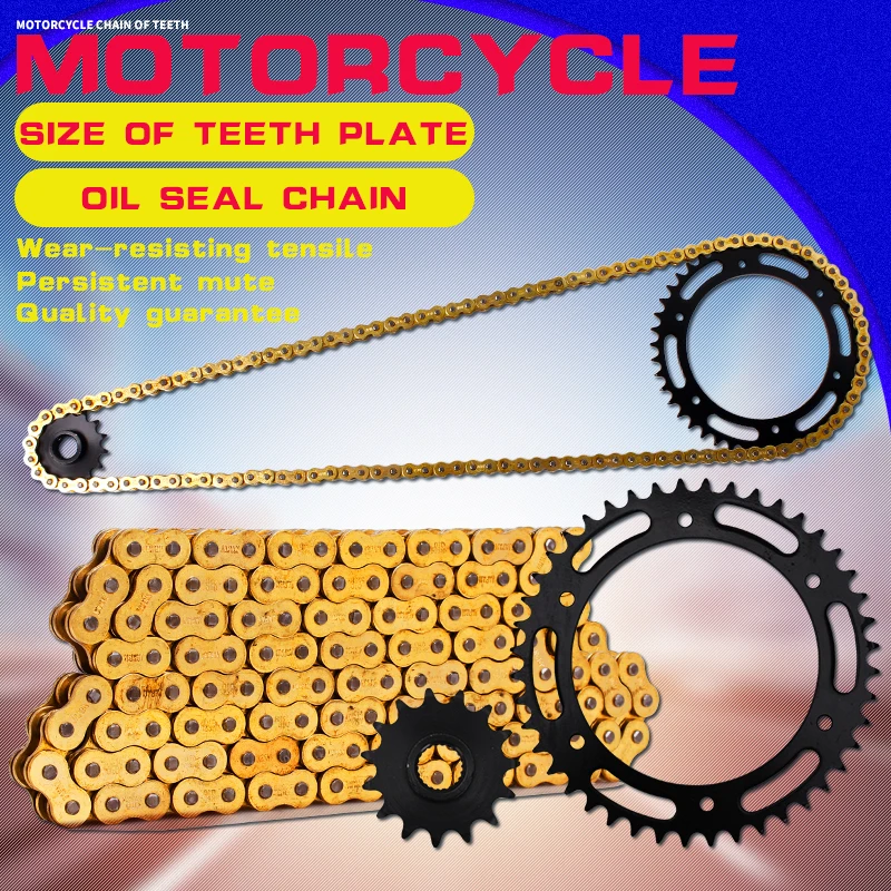 1 Set Front and Rear Sprocket Chain & chain For Yamaha TTR250