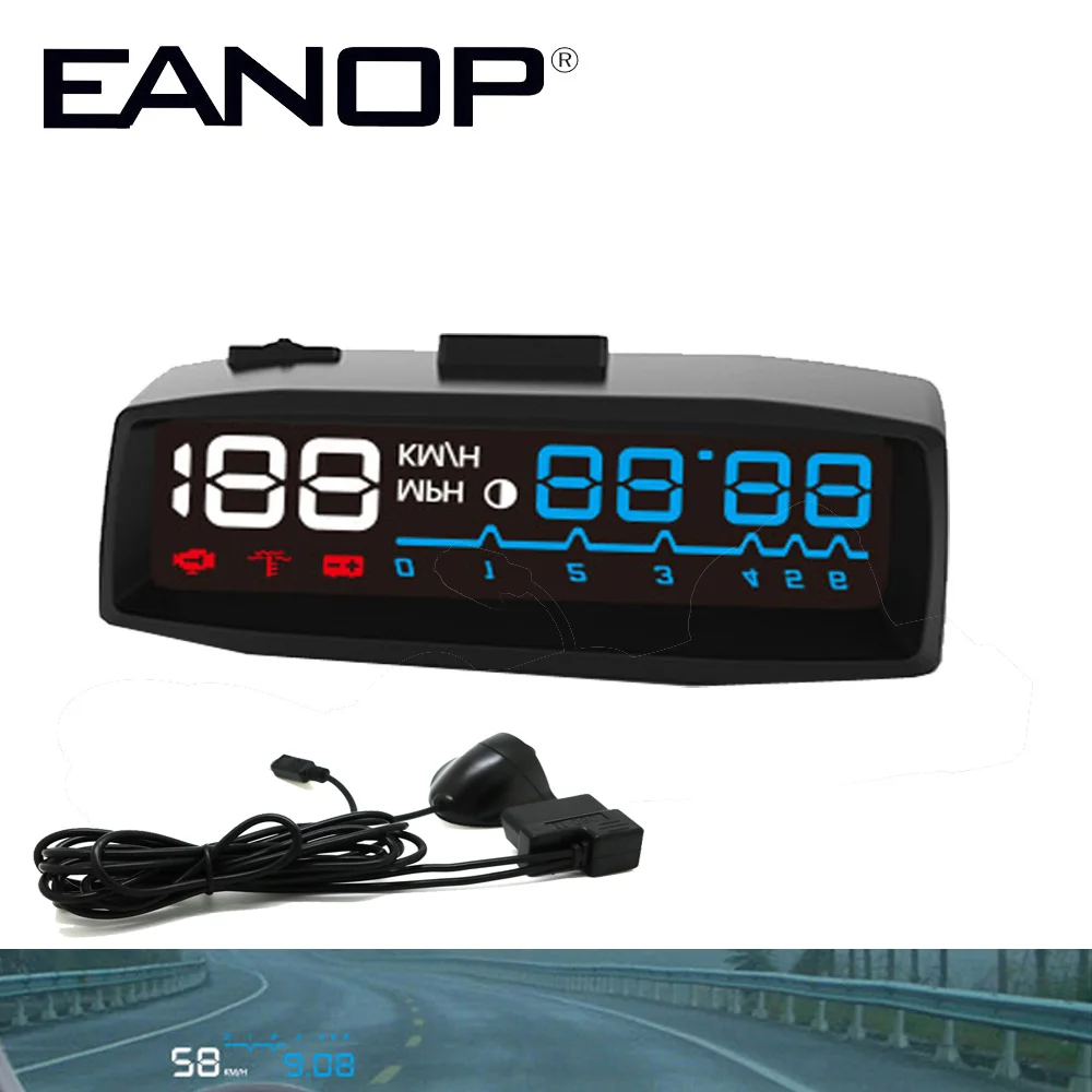 EANOP HUD Esmart автомобилей OBD2 velocimetro лобового стекла авто Скорость проектор Accesorios