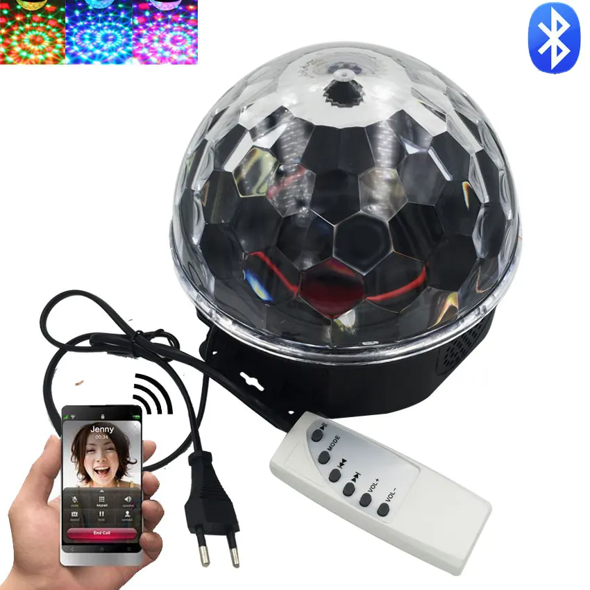 

Phone Bluetooth Remote Control Mini Magic Stage Light LED Effect Lamp with Music AC 110V 220V Party Disco Club Bar Decor Lights