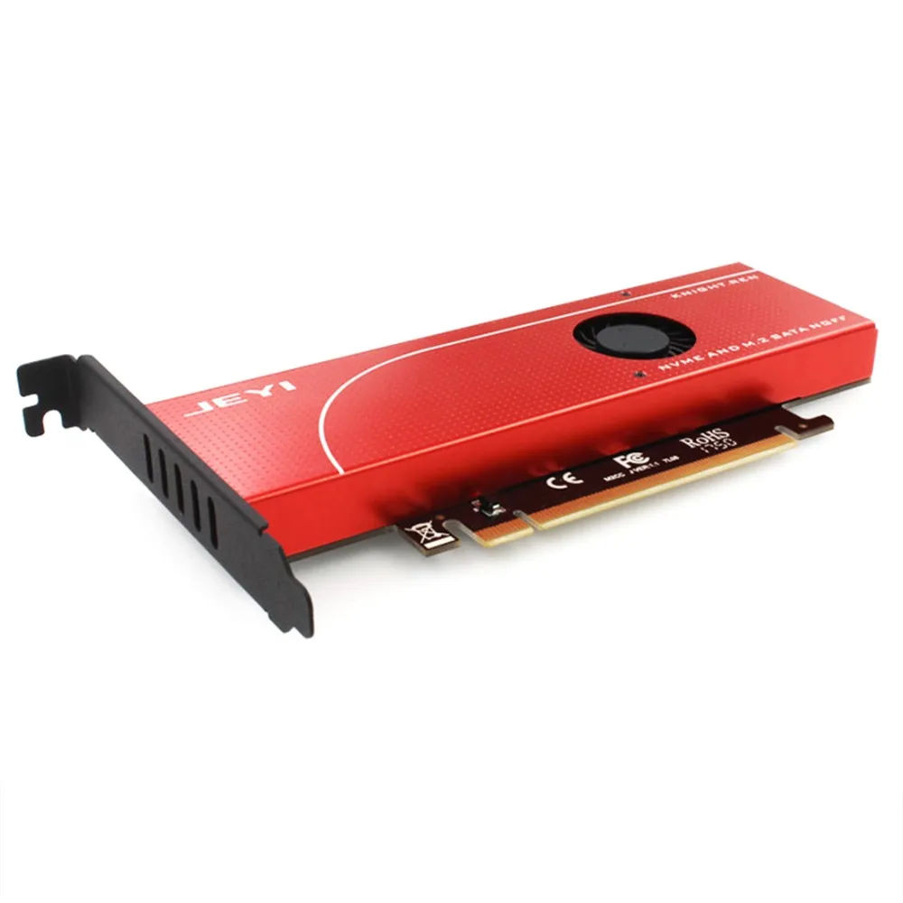 JEYI KNIGHT защита от отключения питания PCIE3.0 адаптер x16 полная скорость M.2 dd на карте