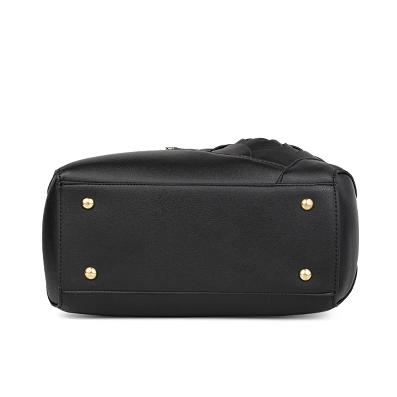 Women Rose Flower Handbag Fashion Female Leather Shoulder Bag For Women 2018 Travel Crossbody Bags Ladies Tote Ribbon SS7072 (4)