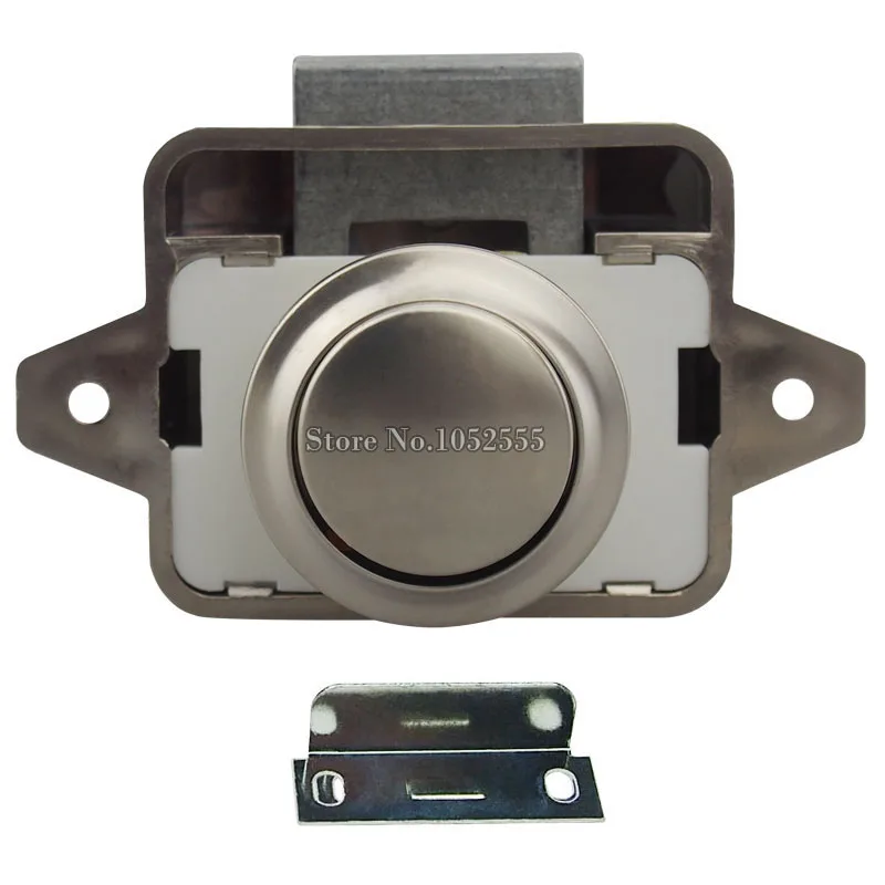 8PCS Cupboard Push Lock Button Catch Lock Camper C...