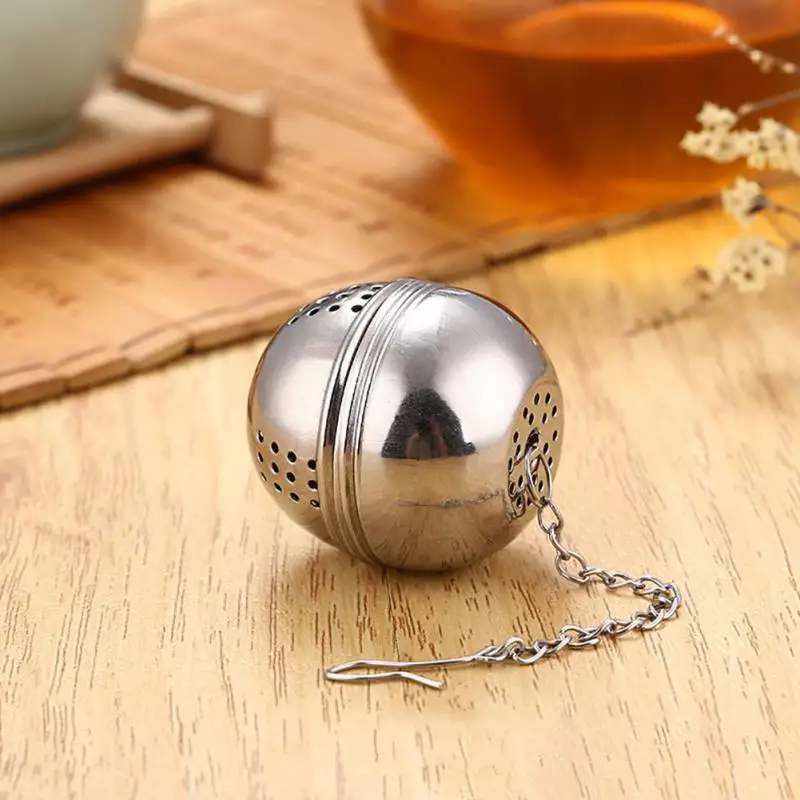 Tea Strainers Stainless Steel Ball Infusion Device Tea Strainer Net Sieve With Hook Loose Tea