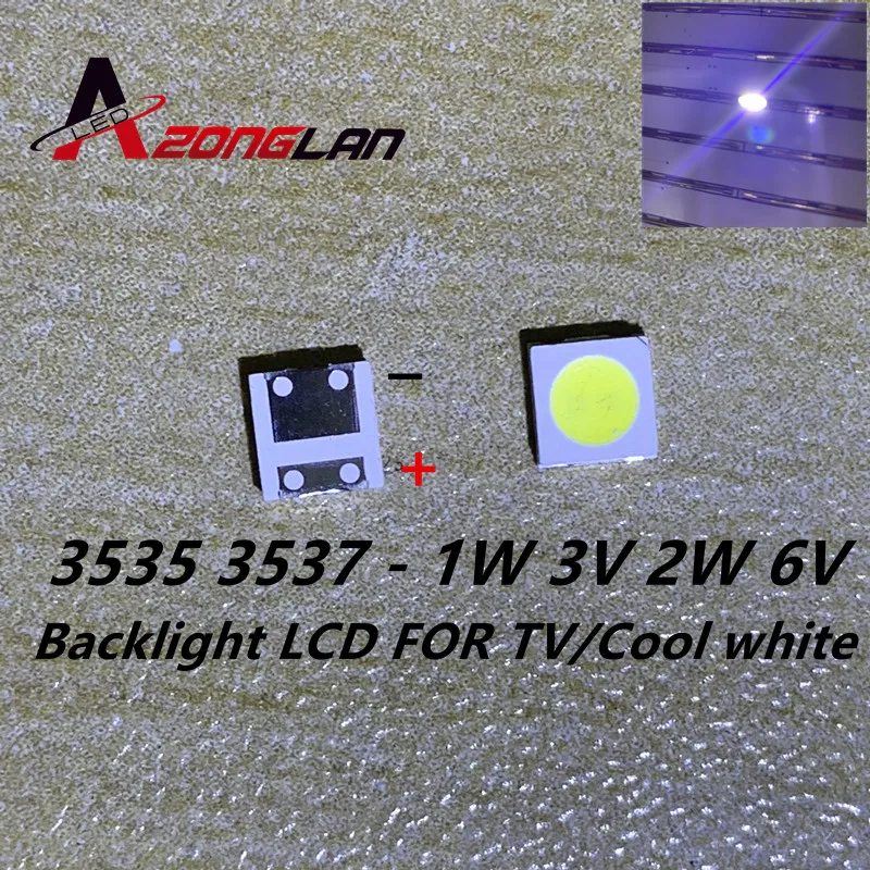 50 100 шт оригинальный для lg светодиодный 2 Вт 6 В/1 3 в 3535 холодный белый ЖК подсветка