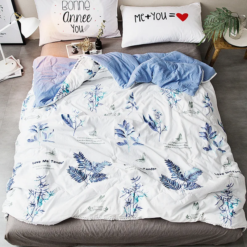 

Pastoral Style Summer Spring Super Soft Thin Blanket Kids Quilt Air Condition Picnic Travelling Blanket
