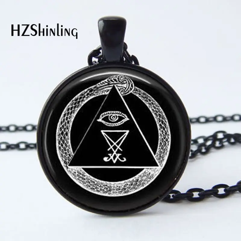 Новое поступление ожерелье с кулоном Illuminati Satanism Satanic Baphomet Freemason Lilith Pentagram подвеска