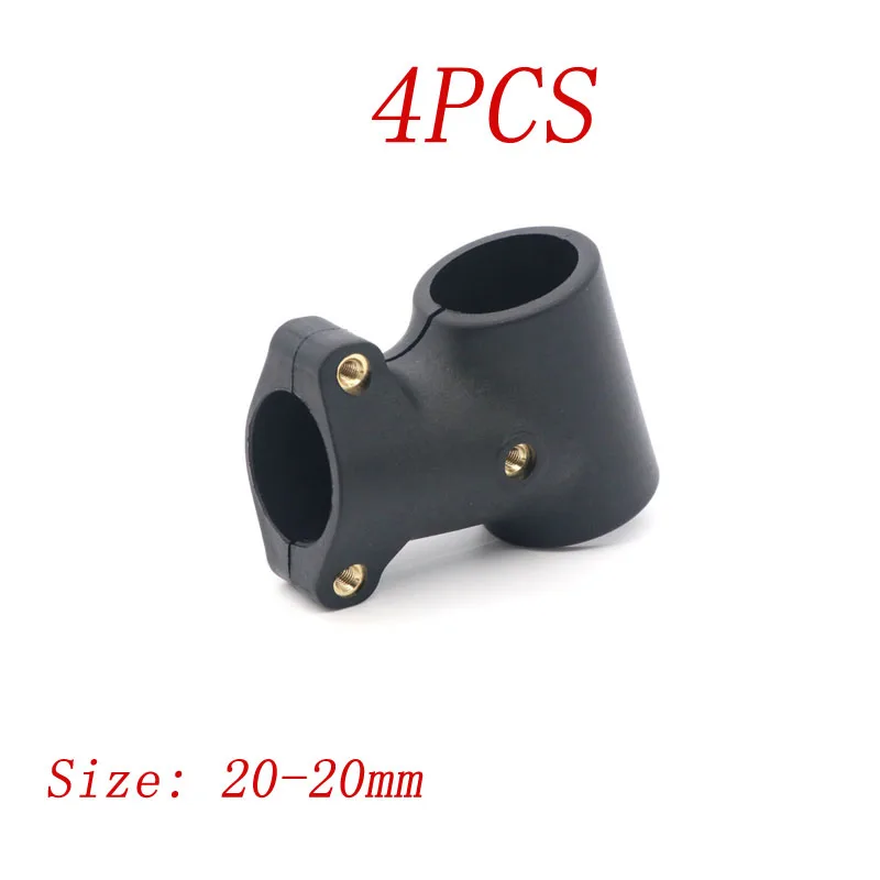 

4PCS 20mm to 20mm Nylon Tripod Connector Carbon Fiber Pipe 20 Degree Oblique Tee Joint Parts for RC Plant Agriculture UAV Drone