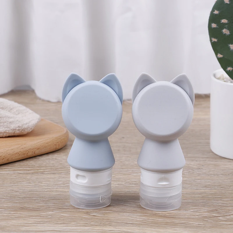 

1PC Cartoon Mini Travel Packing Bottle For Shampoo Shower Gel Silicone Squeeze Tube Containers Portable Soap Dispensers