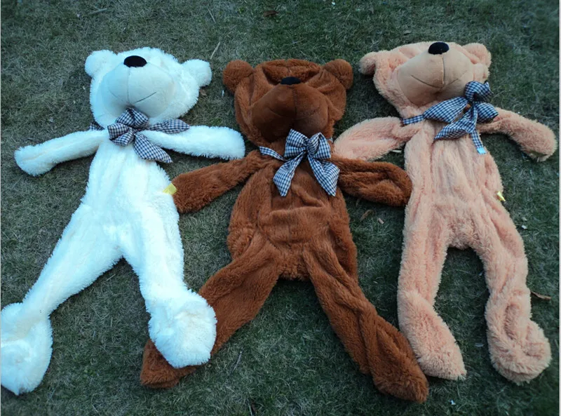 LYDBAOBO 1 шт. 80-200 см дешевые гигантские плюшевые немягкие игрушки большой пустой плюшевый медведь Кожа игрушка высокое качество игрушка подарок на день рождения для детей