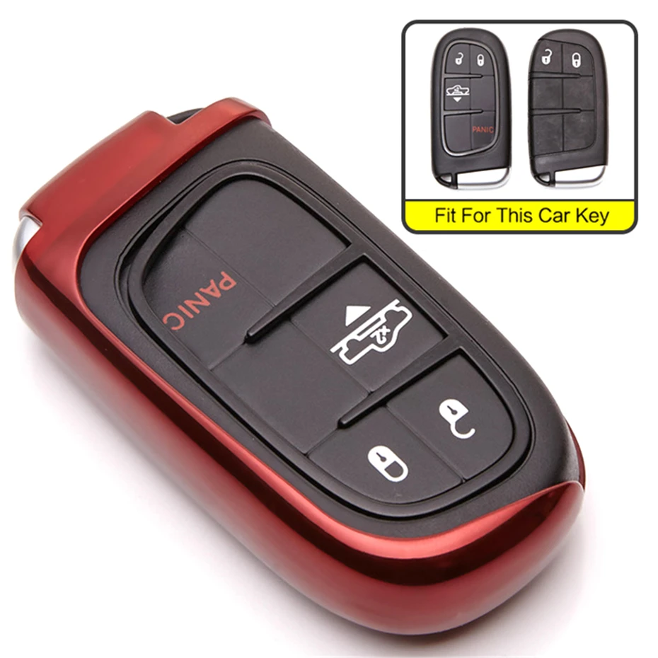 KUKAKEY автомобильный чехол для ключей для Jeep Grand Cherokee Chrysler 300C Renegade Fiat Freemont Dodge jource Key Shell сумка для стайлинга автомобилей