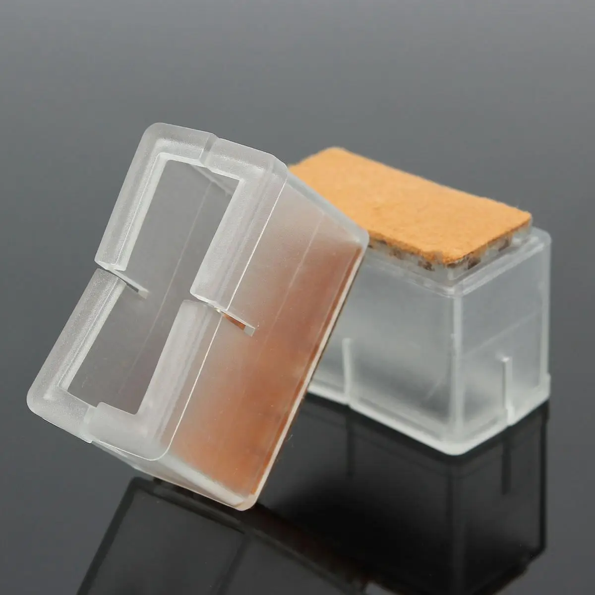 4Pcs Silicon + felt Chair Leg Cap Floor Efficient anti slip character