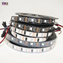 5 м/рулон DC5V Адресуемая ws2801 Светодиодная лента Arduino разработка ambilight tv 32 СВЕТОДИОДА/m SMD5050 RGB волшебный цвет мечты