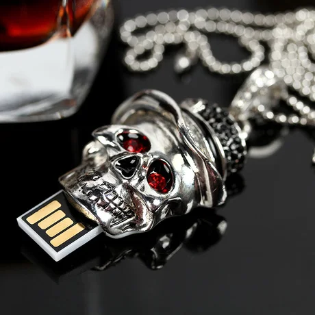 TRUE100 % флеш накопитель USB хит продаж ювелирный Usb 512 Гб 2 0 Флешка 8 128 ГБ 32 64 череп