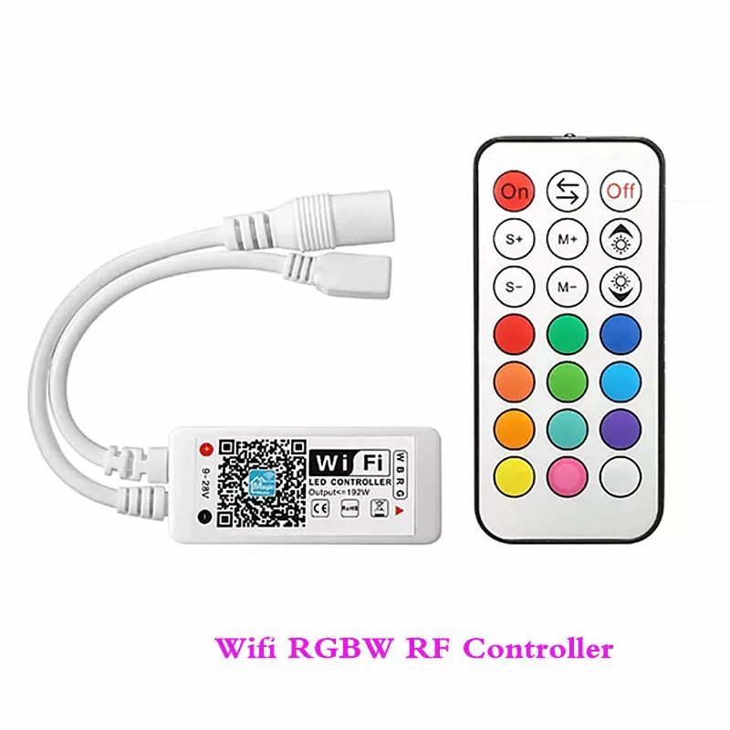 Wifi мини Bluetooth/Мини Wifi светодиодный RGB RGBW контроллер и умный пульт дистанционного управления волшебного цвета для 5050/3528/RGB/RGBW светодиодный светильник DC5V-28V