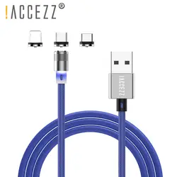 ACCEZZ Usb зарядный Магнитный кабель Micro Тип usb C для huawei Redmi LG samsung S10 для IPhone 8 X XR XS магнит макс зарядный шнур