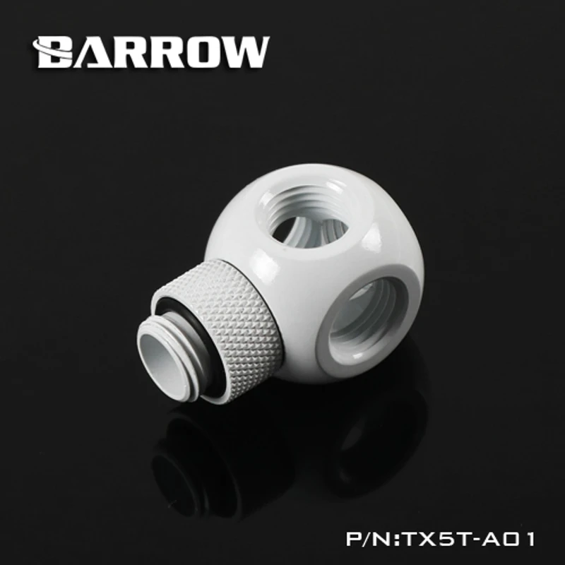 

Barrow TX5T-A01 G1 / 4 "X5 Black Silver Extender Rotation 5-way Cubic Adaptor Seat Water Cooling Computer Accessories