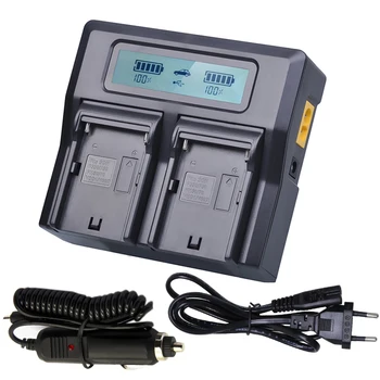 

Camera LCD Dual Fast Charger for SONY NP-F960 NP-F970 NP F960 F970 Rechargeable Battery and HVR-HD1000 HVR-HD1000E HVR-V1J