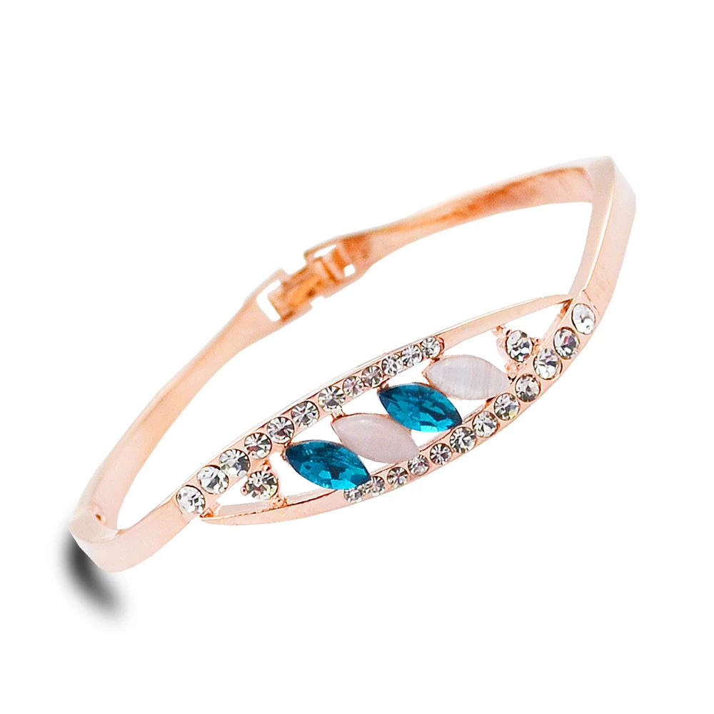 wholesale ,Cheap New Flower Bangles Bracelet Crystal Women Wrap