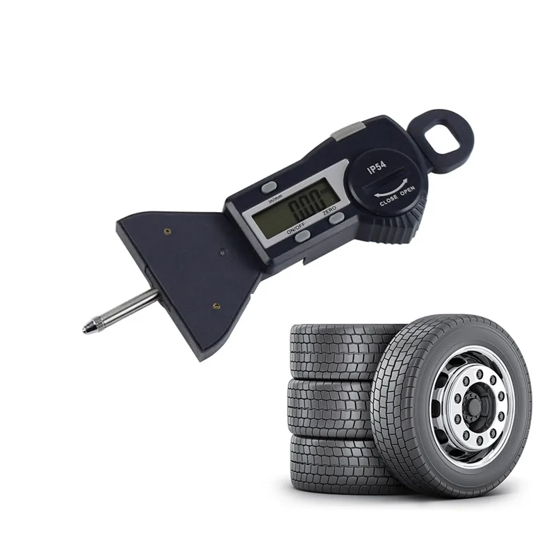 

1PCS Tire Tread Depth Gauge Auto Car Digital Tire Tread Depth Gauge 0-25.4mm Measurer Tool Caliper loopvlak dieptemeter Hot Sale