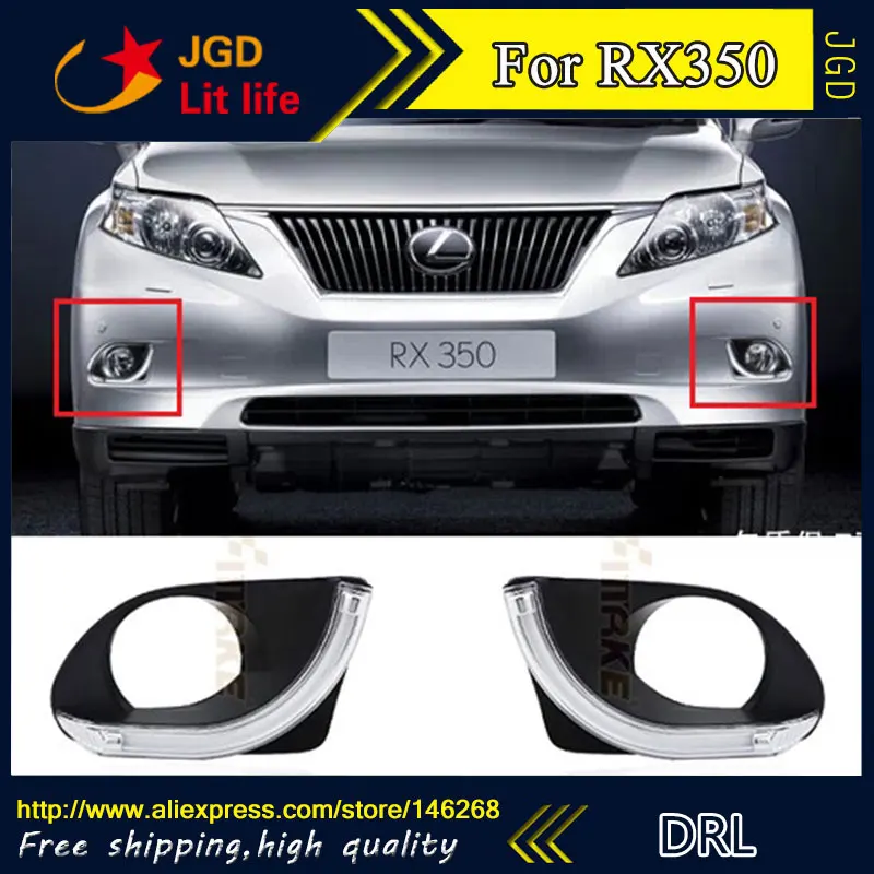 Free shipping ! 12V 6000k LED DRL Daytime running light for Lexus RX350