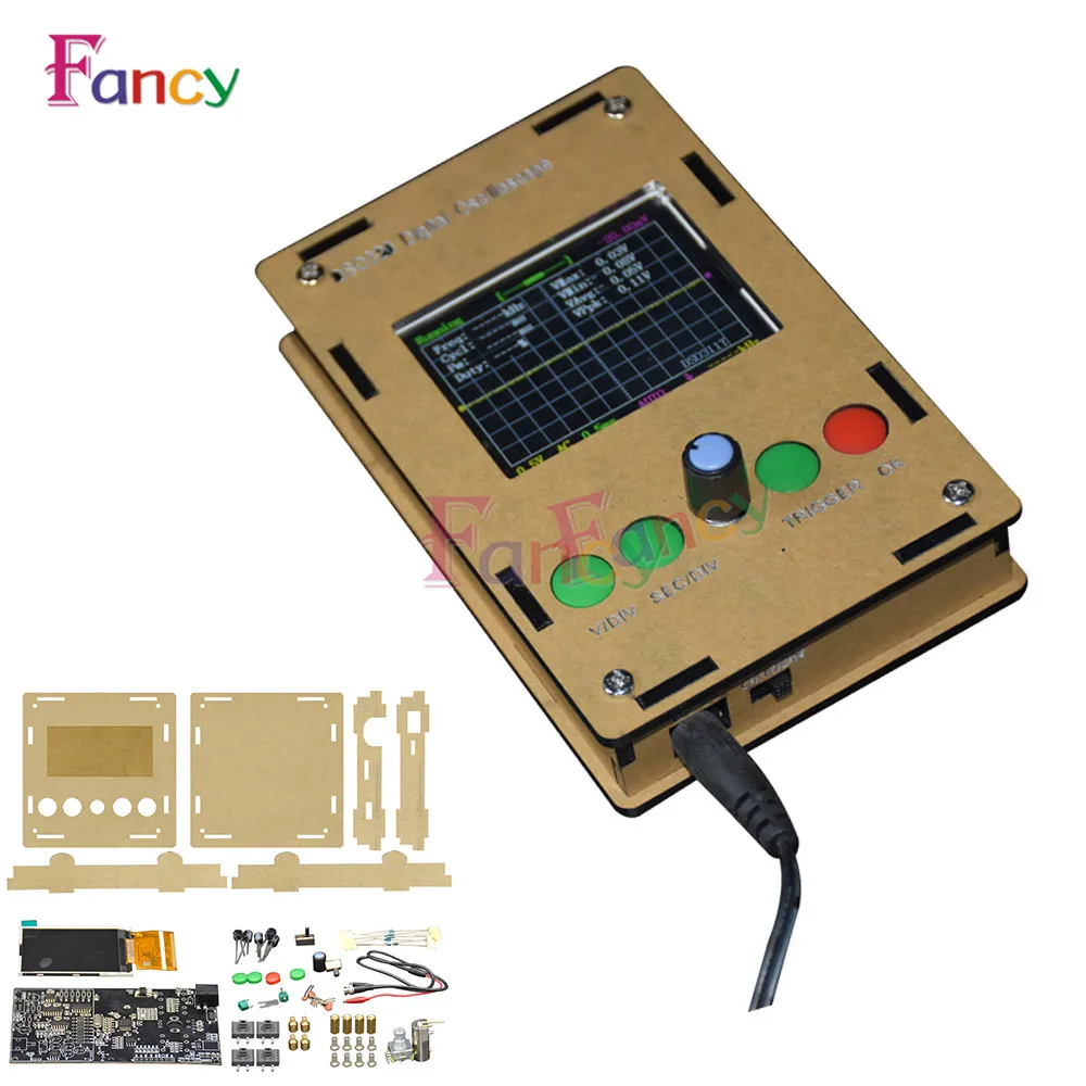 DSO311 DC 9V 200mA Mini DIY Kit Digital Oscilloscope 1MSPS 2.4 "TFT LCD