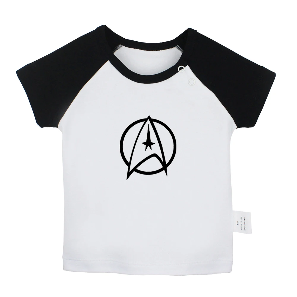 

Star Trek Crew Logo Red stop Blood fingerprint Alice in Wonderlan Newborn Baby T-shirts Toddler Graphic Short sleeve Tee Tops