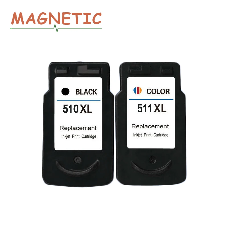2Pcs Ink Cartridge 510 511 for Canon Pixma MP240 MP250 MP260 MP270 MP280 MP480 MP490 IP2700