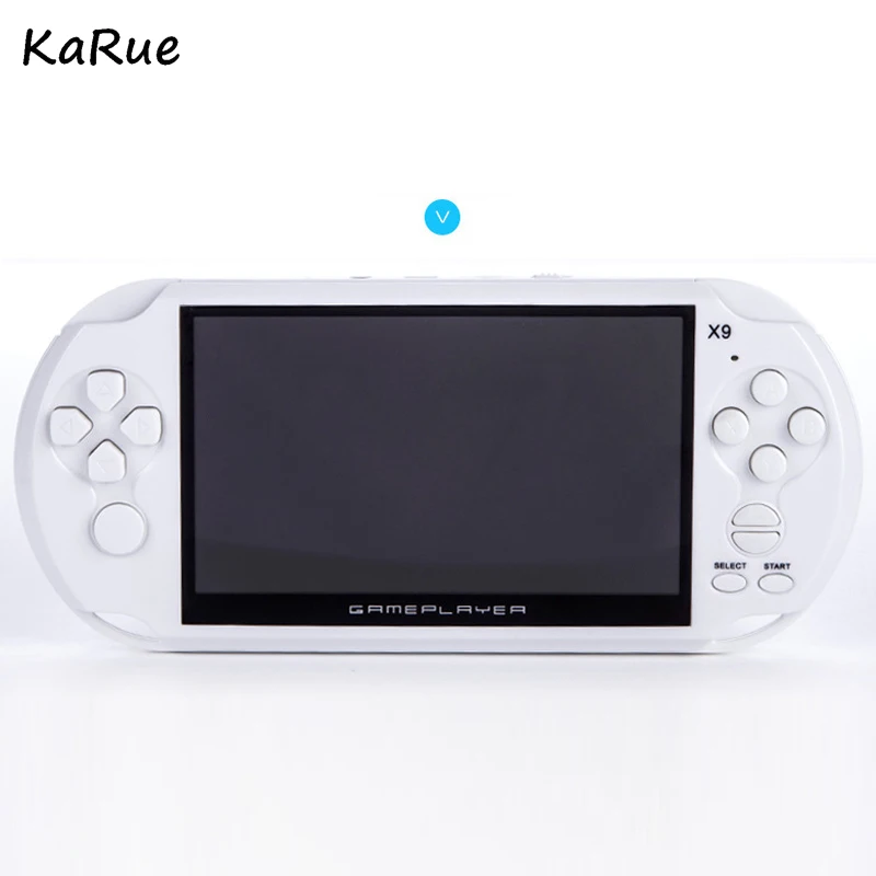 KaRue 8 GB 5," Большой Экран портативными игровыми консолями встроенных классических игр с MP3/фильм Камера взрослых Vedio игровая консоль - Цвет: Белый