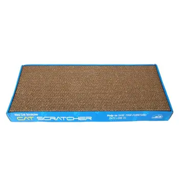 

2pcs Harden Corrugated Paper Dual-sided Flat Plate Pet Cat Toy Cat Claw-gri E5M1