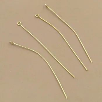 

70mm Soft Eye Pins Findings DIY Jewelry Making Craft Mixed Color Plated Brass for you Choose