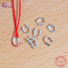 Пара 4,7 мм 925 пробы серебряный шнур застежки для браслета серебряный конец застежки ожерелье соединитель для производства ювелирных изделий